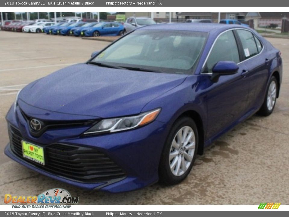 2018 Toyota Camry LE Blue Crush Metallic / Black Photo #3