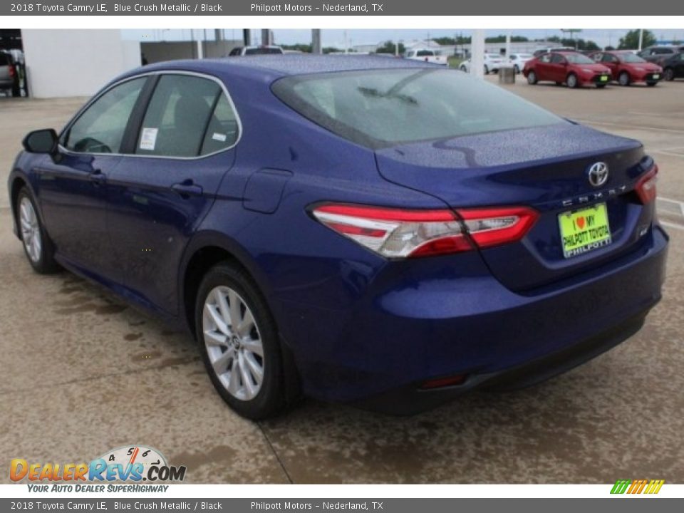 2018 Toyota Camry LE Blue Crush Metallic / Black Photo #6