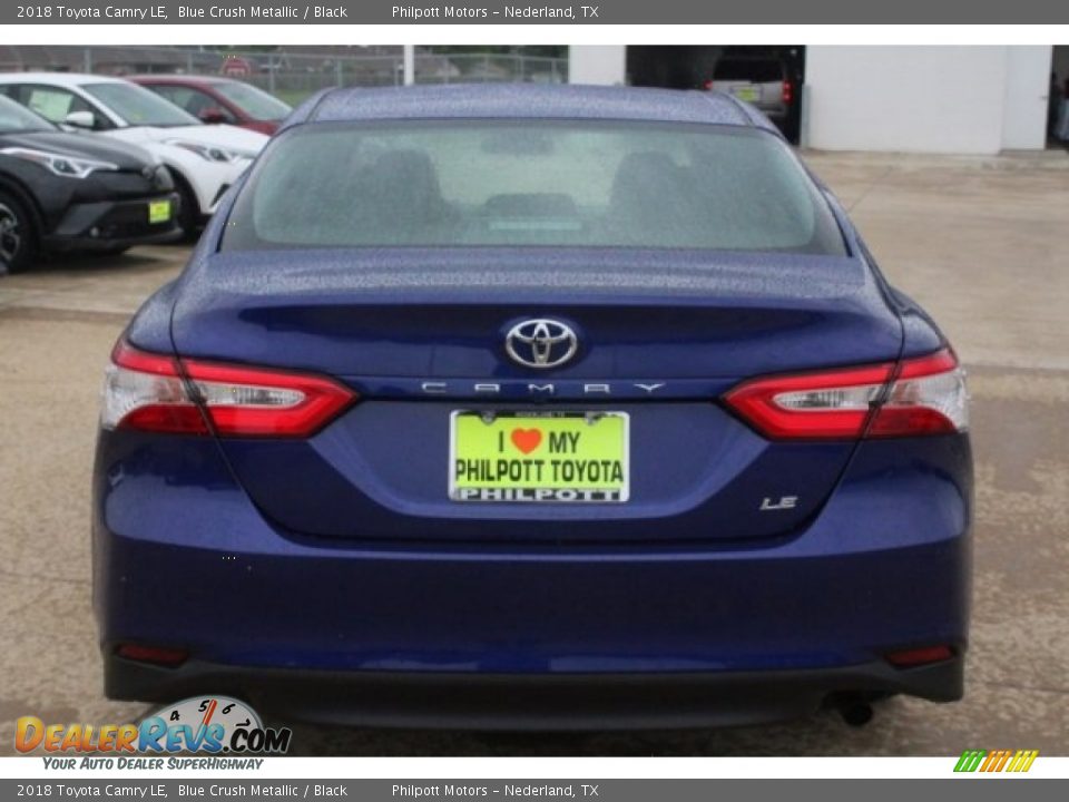 2018 Toyota Camry LE Blue Crush Metallic / Black Photo #7
