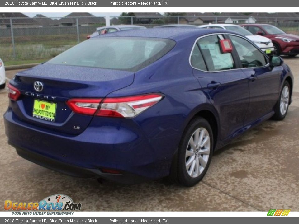 2018 Toyota Camry LE Blue Crush Metallic / Black Photo #8