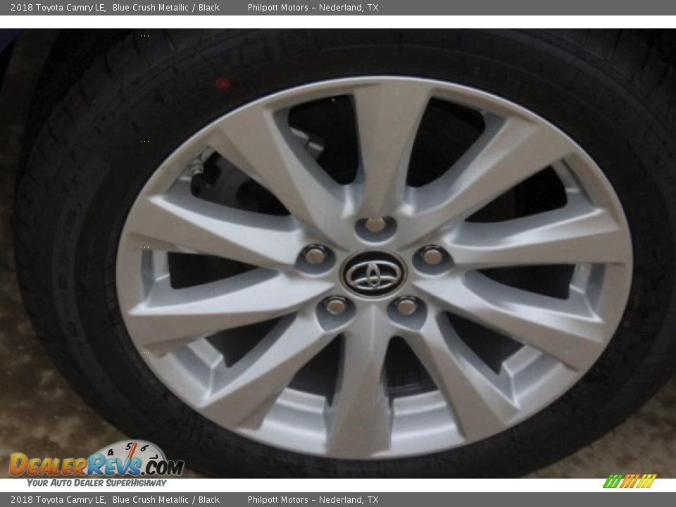 2018 Toyota Camry LE Blue Crush Metallic / Black Photo #9