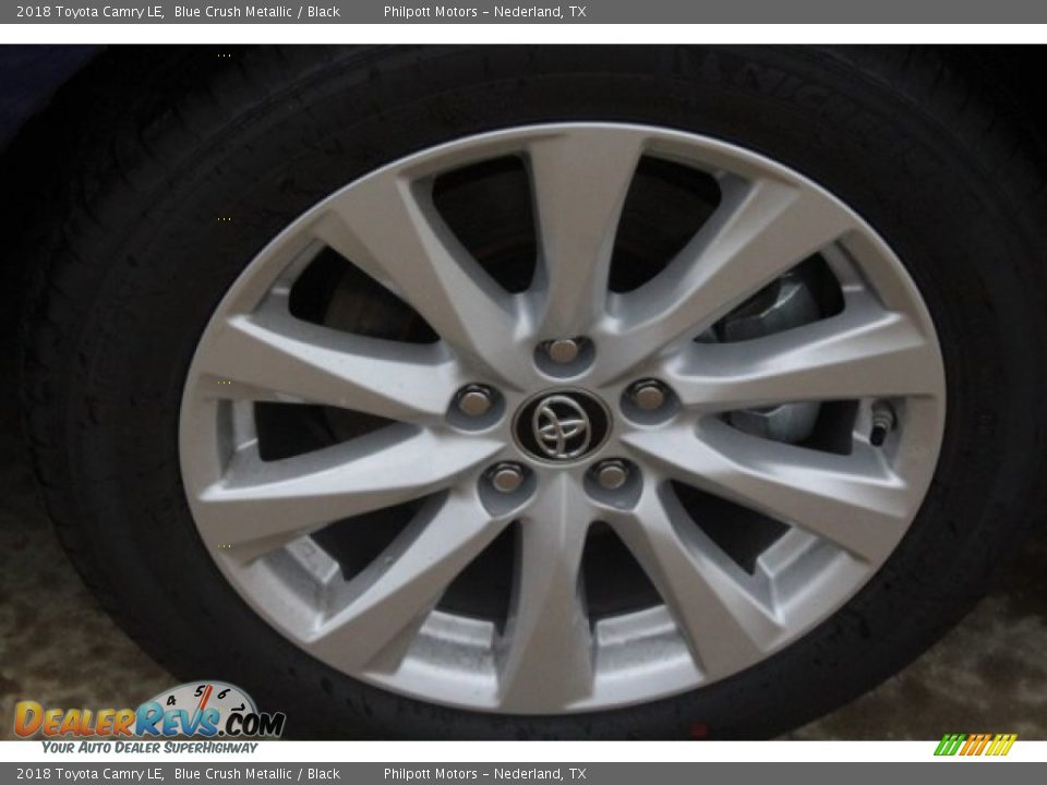2018 Toyota Camry LE Blue Crush Metallic / Black Photo #10