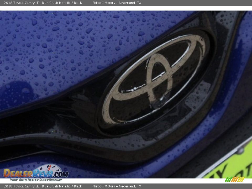 2018 Toyota Camry LE Blue Crush Metallic / Black Photo #11