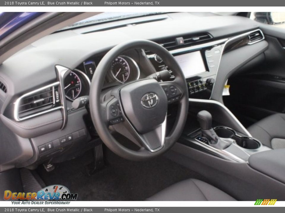 2018 Toyota Camry LE Blue Crush Metallic / Black Photo #13