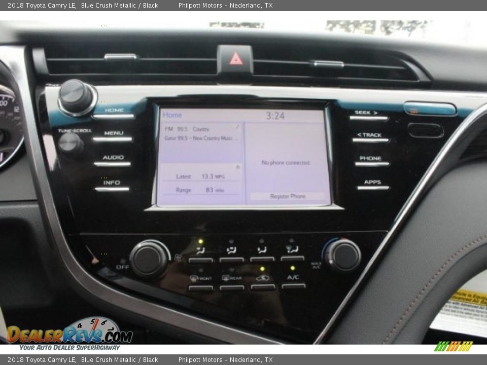 2018 Toyota Camry LE Blue Crush Metallic / Black Photo #16