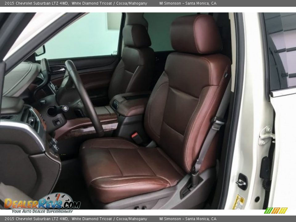 2015 Chevrolet Suburban LTZ 4WD White Diamond Tricoat / Cocoa/Mahogany Photo #15