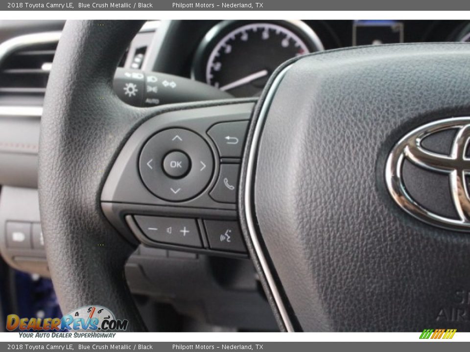 2018 Toyota Camry LE Blue Crush Metallic / Black Photo #18
