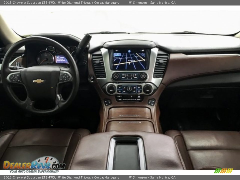 2015 Chevrolet Suburban LTZ 4WD White Diamond Tricoat / Cocoa/Mahogany Photo #18