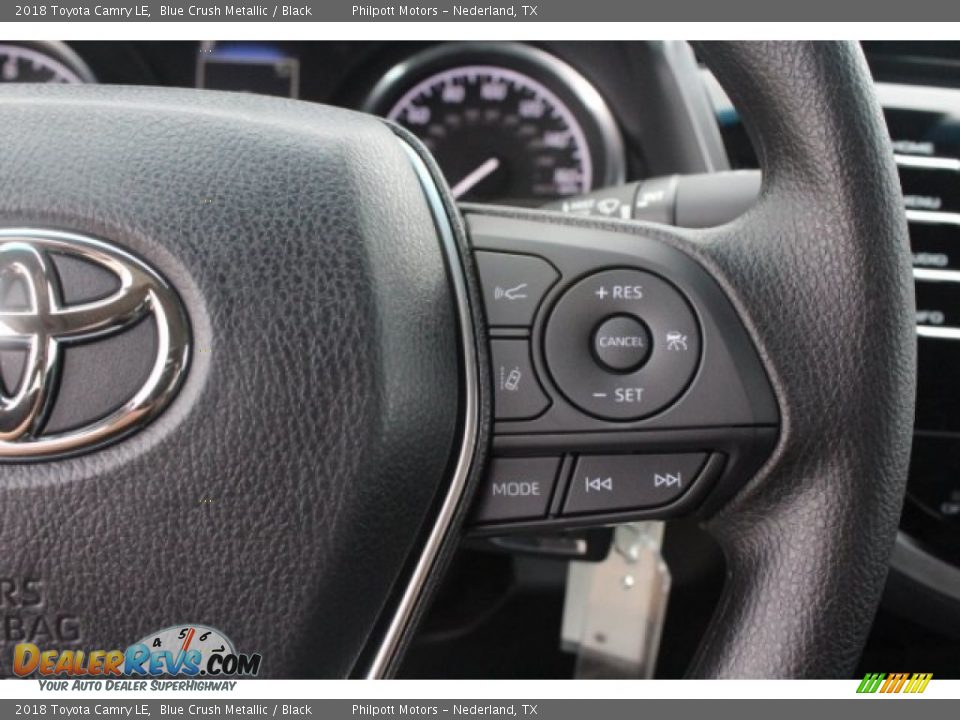 2018 Toyota Camry LE Blue Crush Metallic / Black Photo #19