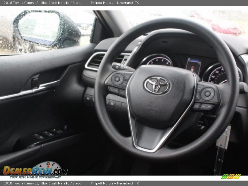 2018 Toyota Camry LE Blue Crush Metallic / Black Photo #25