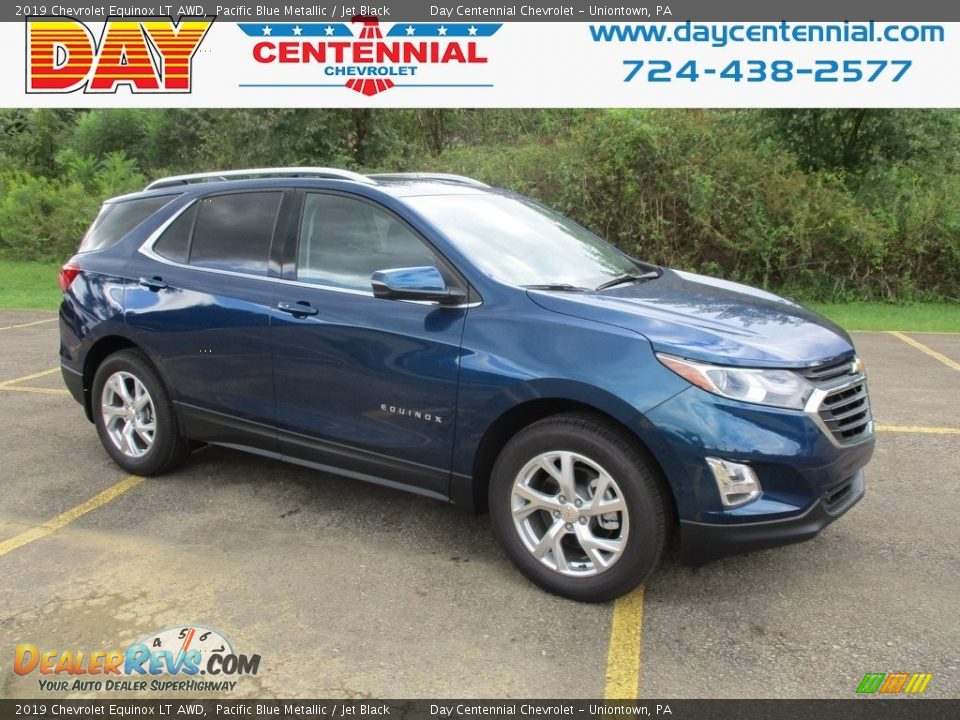 2019 Chevrolet Equinox LT AWD Pacific Blue Metallic / Jet Black Photo #1