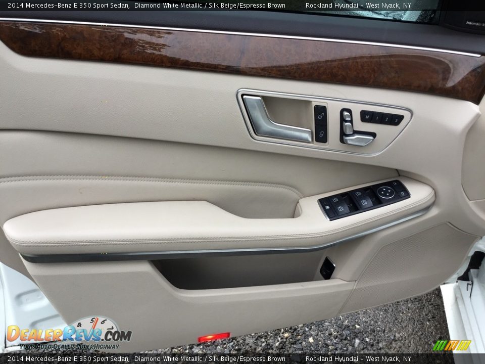 2014 Mercedes-Benz E 350 Sport Sedan Diamond White Metallic / Silk Beige/Espresso Brown Photo #8