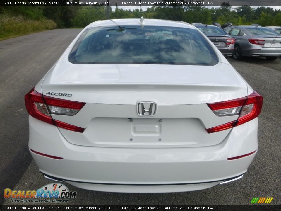 2018 Honda Accord EX-L Sedan Platinum White Pearl / Black Photo #3