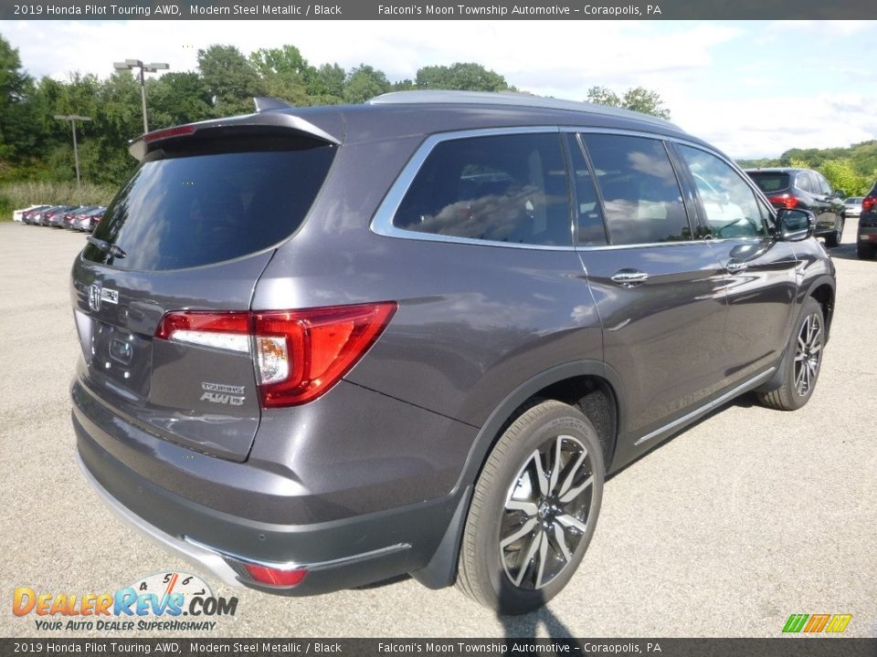 2019 Honda Pilot Touring AWD Modern Steel Metallic / Black Photo #4