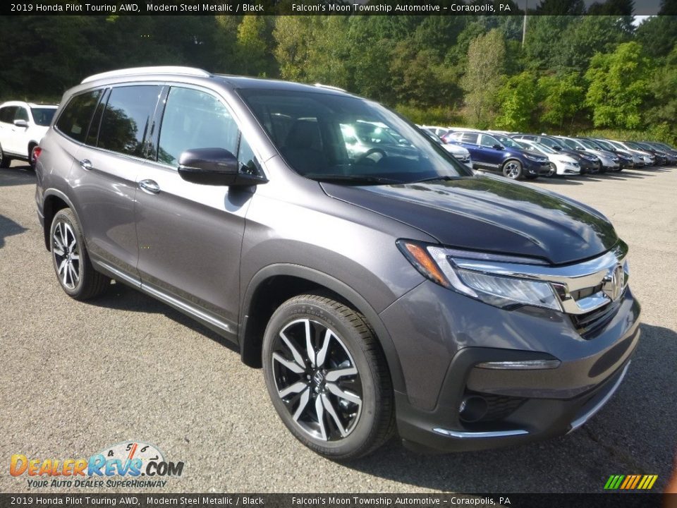 2019 Honda Pilot Touring AWD Modern Steel Metallic / Black Photo #5