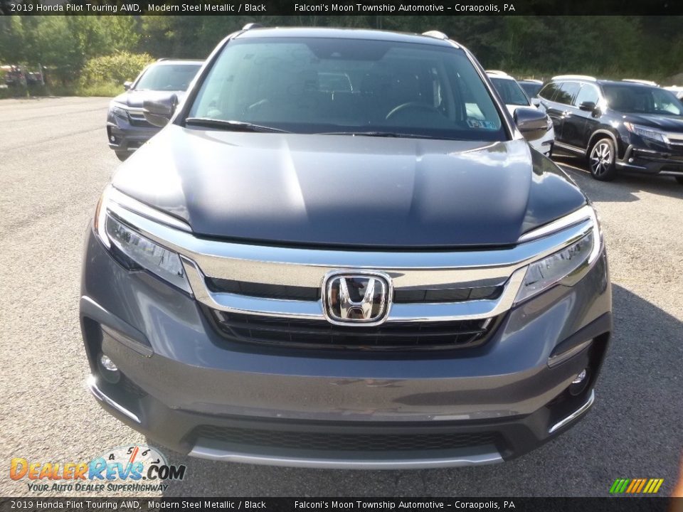 2019 Honda Pilot Touring AWD Modern Steel Metallic / Black Photo #6