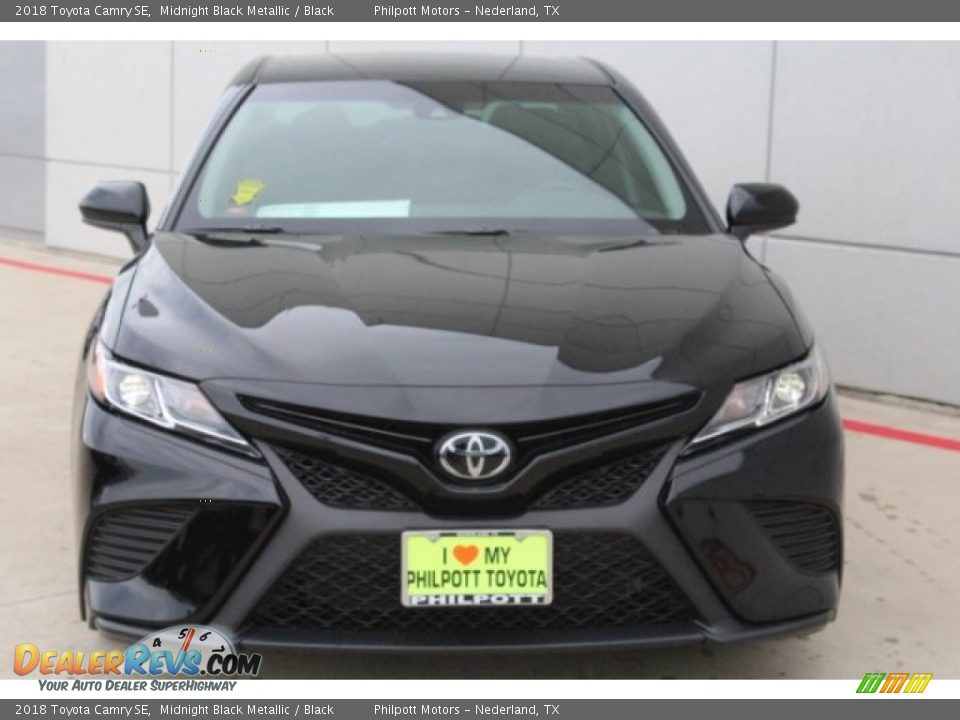 2018 Toyota Camry SE Midnight Black Metallic / Black Photo #2