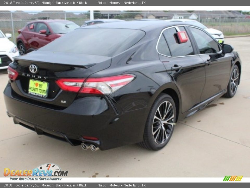 2018 Toyota Camry SE Midnight Black Metallic / Black Photo #8