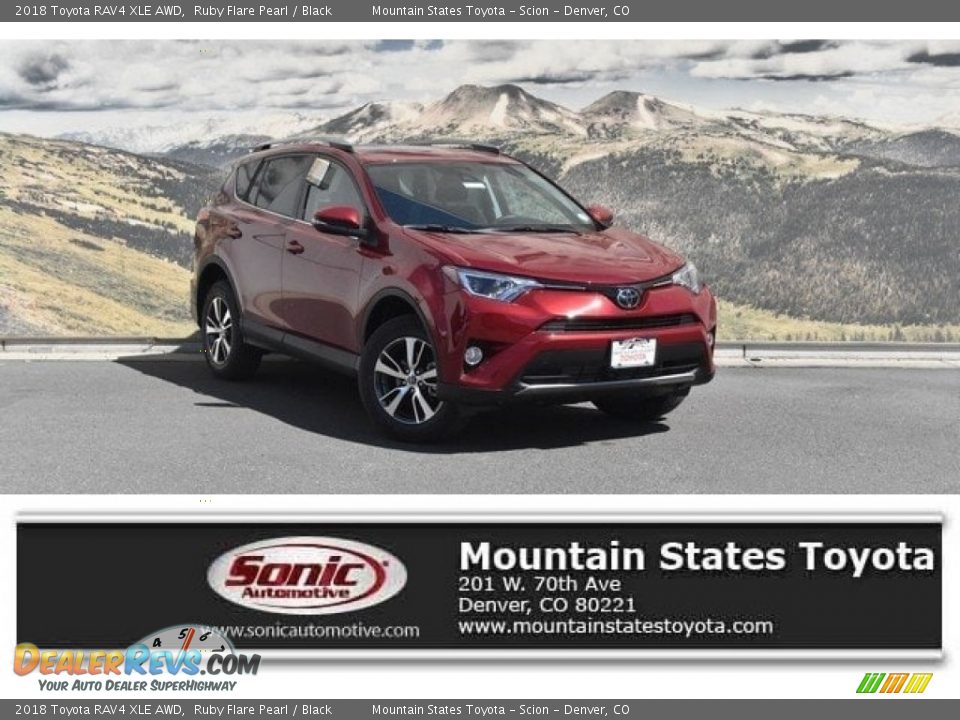 2018 Toyota RAV4 XLE AWD Ruby Flare Pearl / Black Photo #1