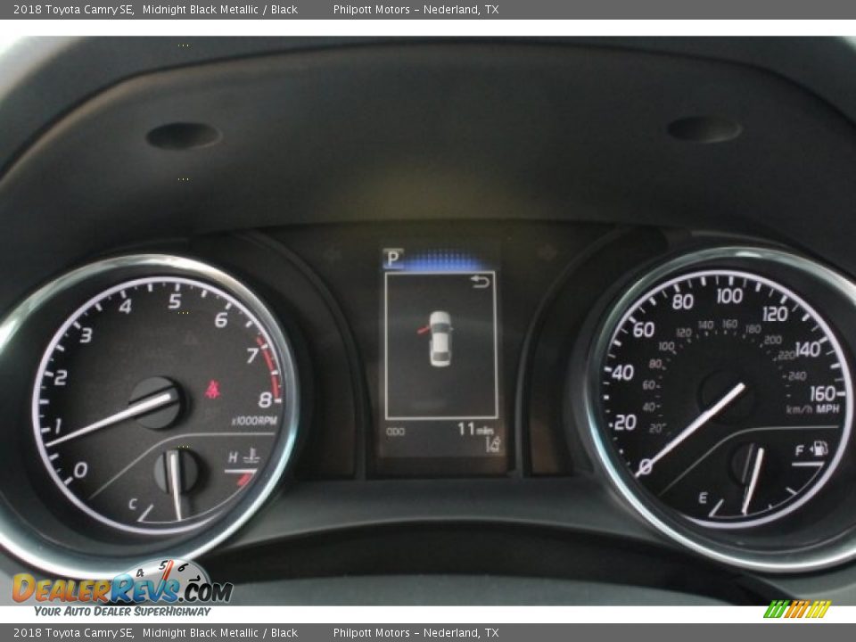 2018 Toyota Camry SE Midnight Black Metallic / Black Photo #20