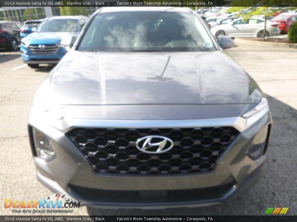 2019 Hyundai Santa Fe SEL AWD Machine Gray / Black Photo #4