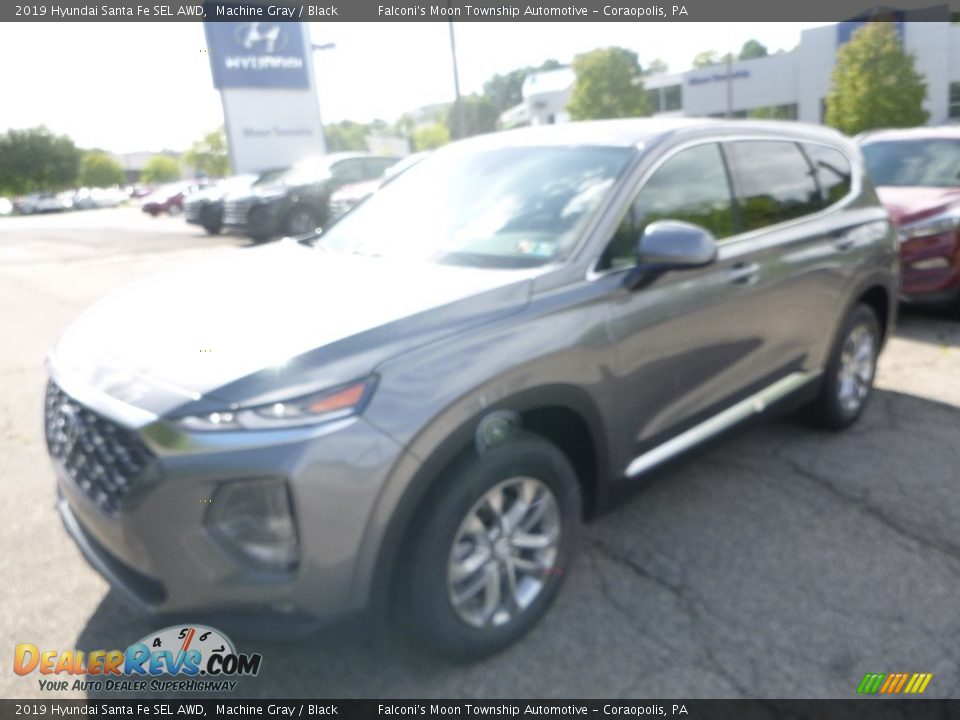 2019 Hyundai Santa Fe SEL AWD Machine Gray / Black Photo #5