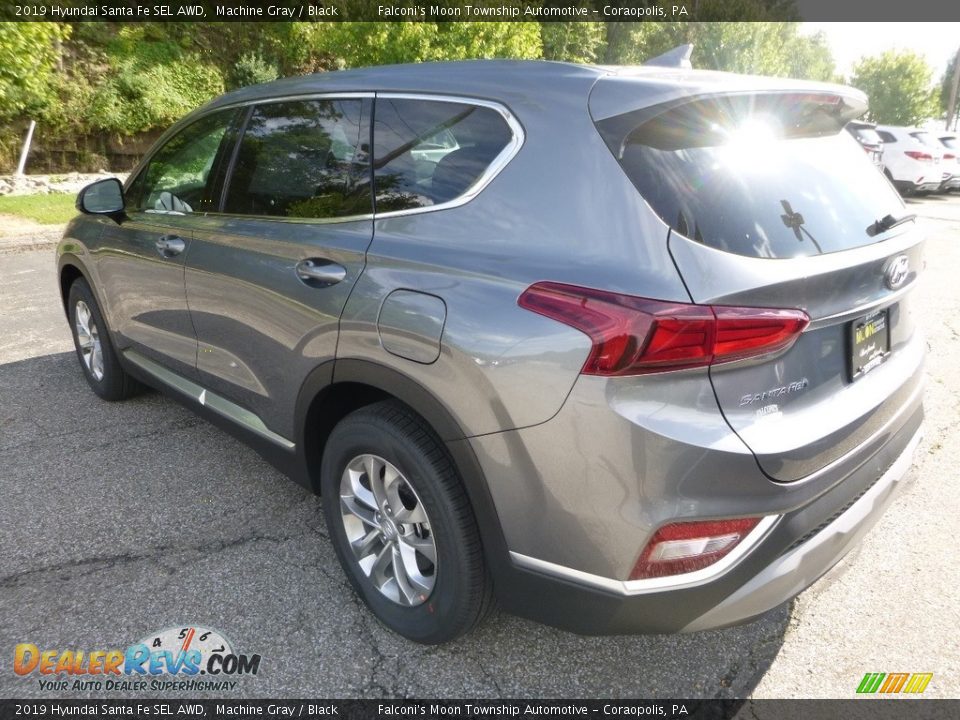 2019 Hyundai Santa Fe SEL AWD Machine Gray / Black Photo #6