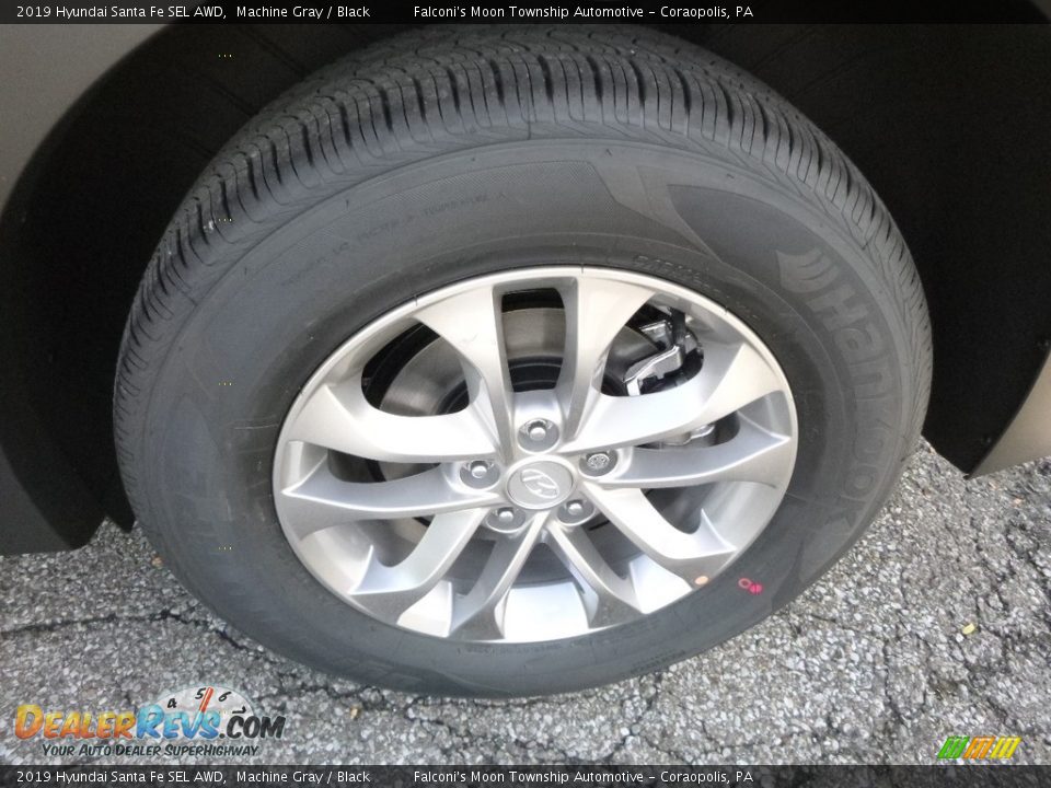 2019 Hyundai Santa Fe SEL AWD Machine Gray / Black Photo #7