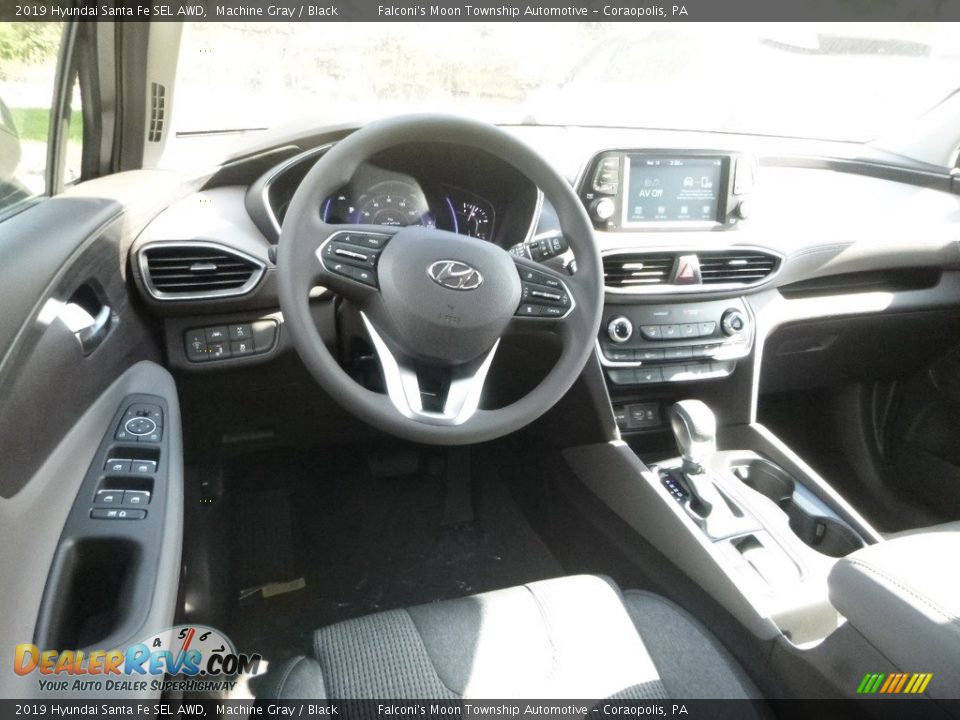 2019 Hyundai Santa Fe SEL AWD Machine Gray / Black Photo #9