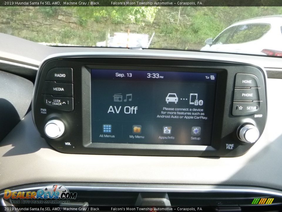 2019 Hyundai Santa Fe SEL AWD Machine Gray / Black Photo #13