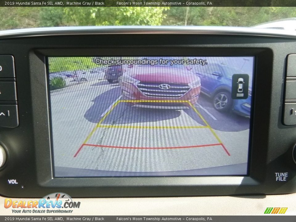 2019 Hyundai Santa Fe SEL AWD Machine Gray / Black Photo #14