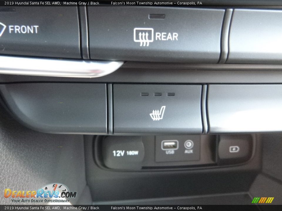 2019 Hyundai Santa Fe SEL AWD Machine Gray / Black Photo #15