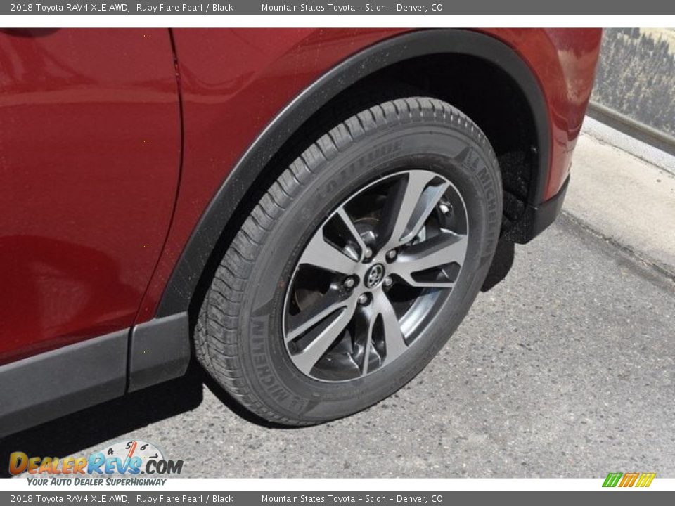 2018 Toyota RAV4 XLE AWD Ruby Flare Pearl / Black Photo #36