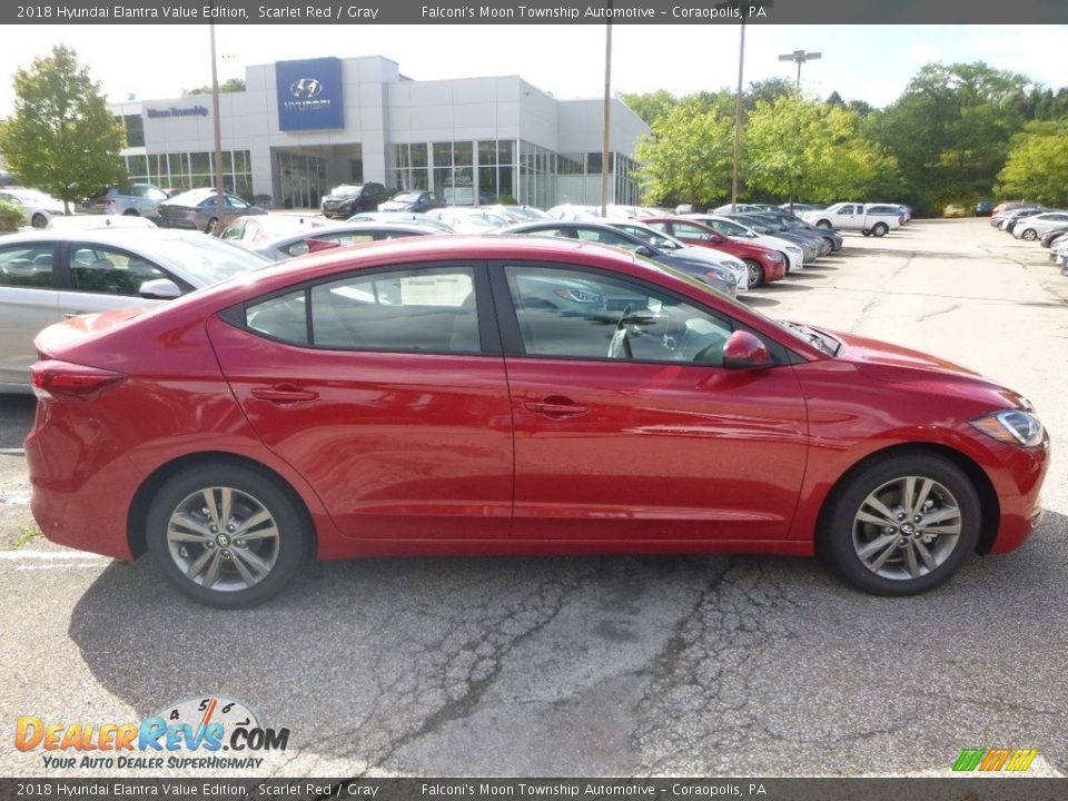 2018 Hyundai Elantra Value Edition Scarlet Red / Gray Photo #1