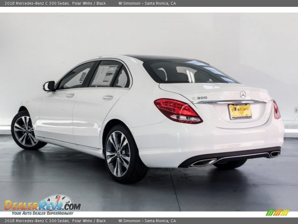 2018 Mercedes-Benz C 300 Sedan Polar White / Black Photo #2