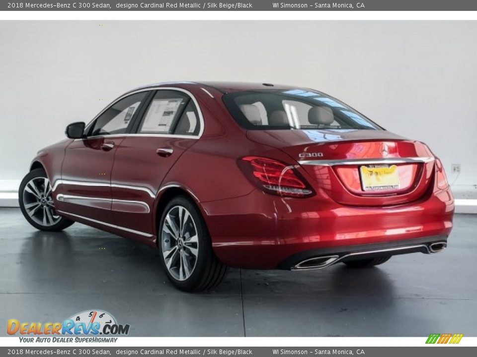 2018 Mercedes-Benz C 300 Sedan designo Cardinal Red Metallic / Silk Beige/Black Photo #2