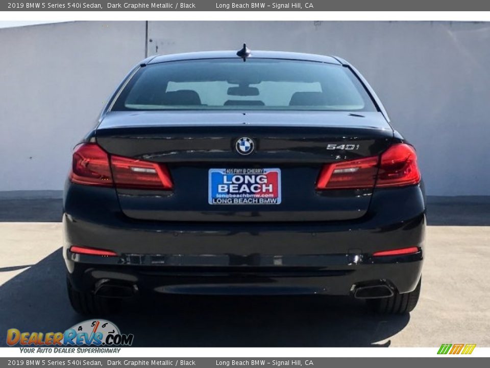 2019 BMW 5 Series 540i Sedan Dark Graphite Metallic / Black Photo #3