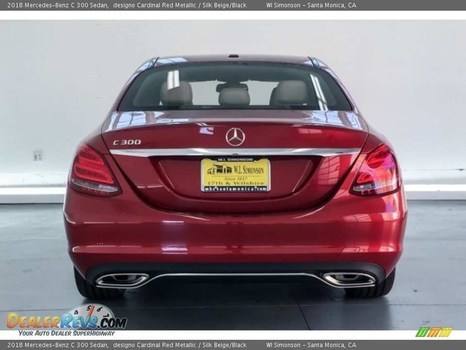 2018 Mercedes-Benz C 300 Sedan designo Cardinal Red Metallic / Silk Beige/Black Photo #3