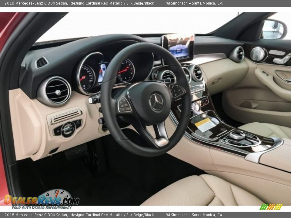 2018 Mercedes-Benz C 300 Sedan designo Cardinal Red Metallic / Silk Beige/Black Photo #4
