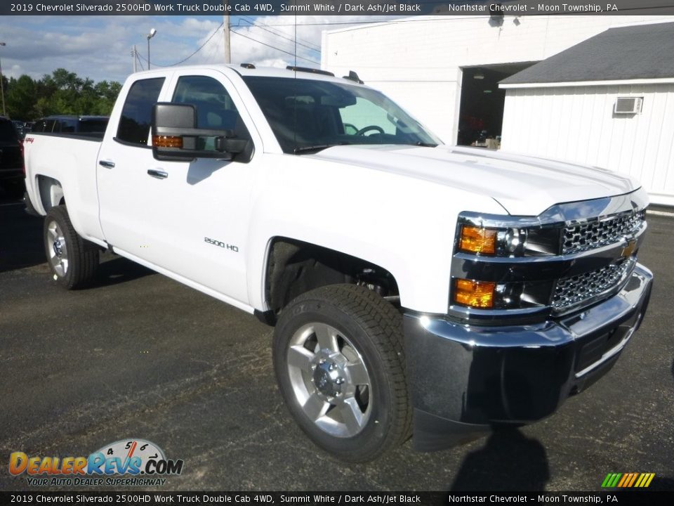 2019 Chevrolet Silverado 2500HD Work Truck Double Cab 4WD Summit White / Dark Ash/Jet Black Photo #7