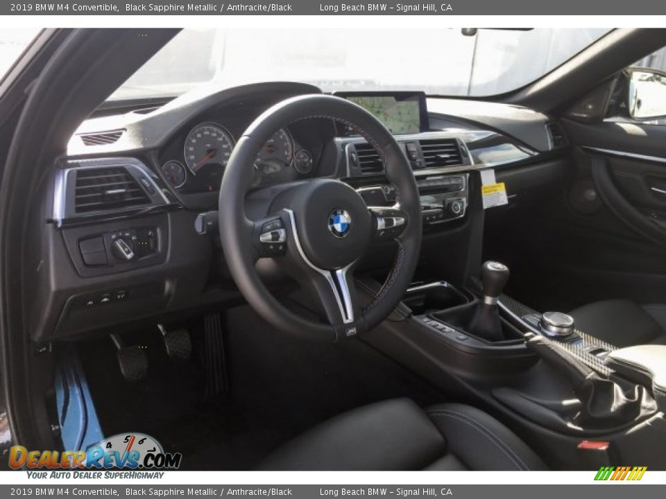 2019 BMW M4 Convertible Black Sapphire Metallic / Anthracite/Black Photo #4