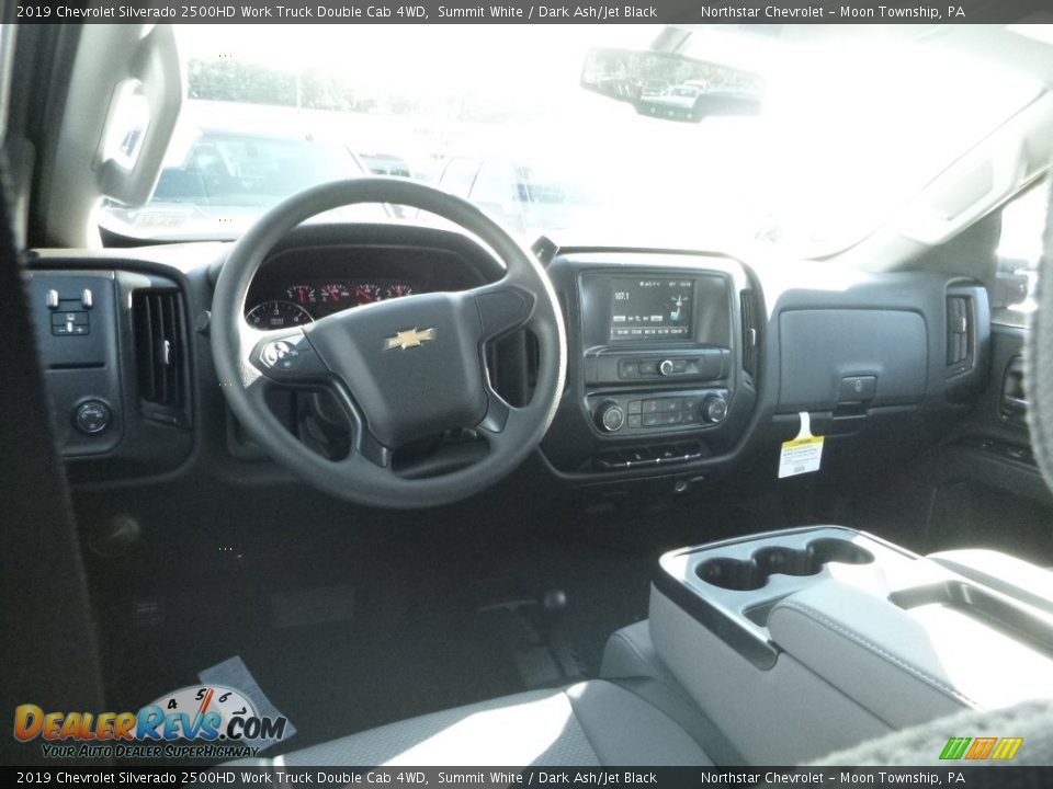 2019 Chevrolet Silverado 2500HD Work Truck Double Cab 4WD Summit White / Dark Ash/Jet Black Photo #13