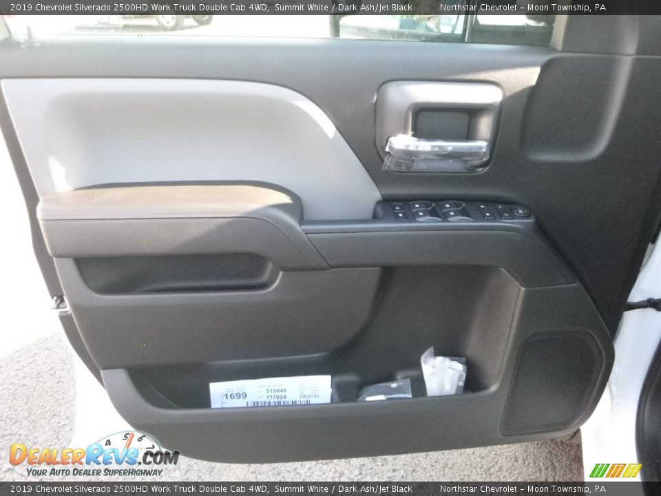 2019 Chevrolet Silverado 2500HD Work Truck Double Cab 4WD Summit White / Dark Ash/Jet Black Photo #14