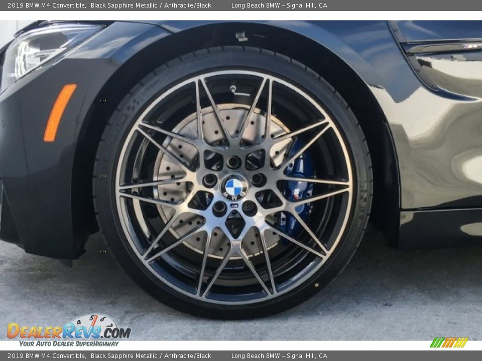 2019 BMW M4 Convertible Black Sapphire Metallic / Anthracite/Black Photo #9