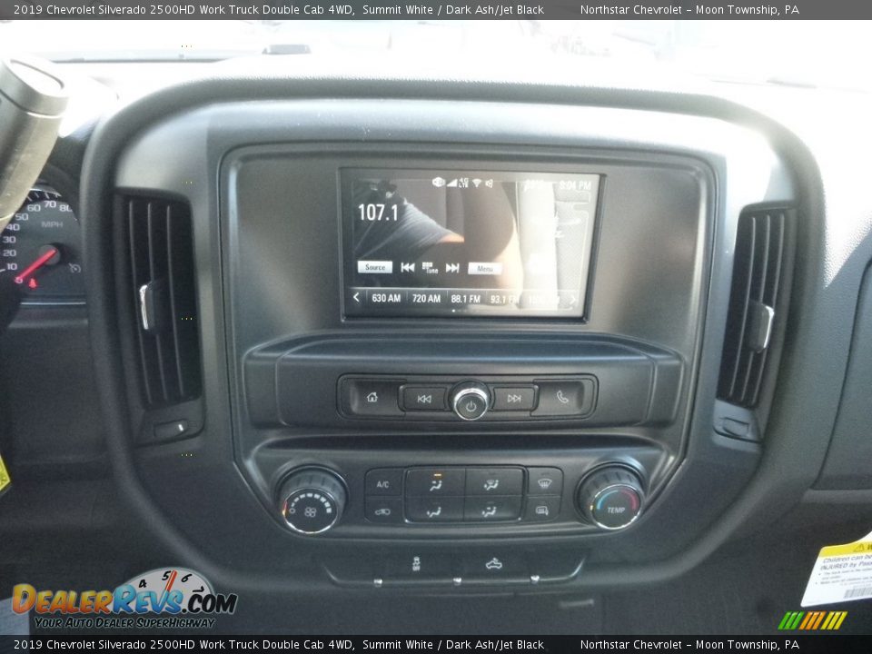 2019 Chevrolet Silverado 2500HD Work Truck Double Cab 4WD Summit White / Dark Ash/Jet Black Photo #17