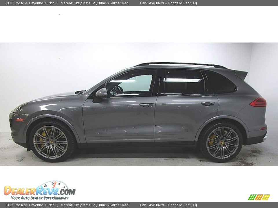2016 Porsche Cayenne Turbo S Meteor Grey Metallic / Black/Garnet Red Photo #2