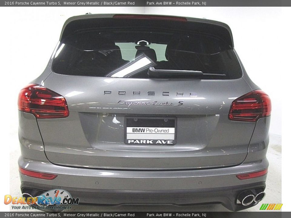 2016 Porsche Cayenne Turbo S Meteor Grey Metallic / Black/Garnet Red Photo #4