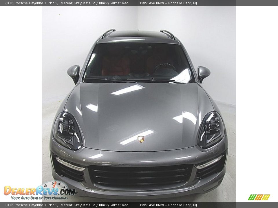 2016 Porsche Cayenne Turbo S Meteor Grey Metallic / Black/Garnet Red Photo #8