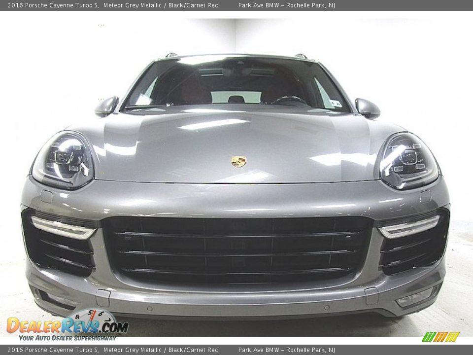 2016 Porsche Cayenne Turbo S Meteor Grey Metallic / Black/Garnet Red Photo #9