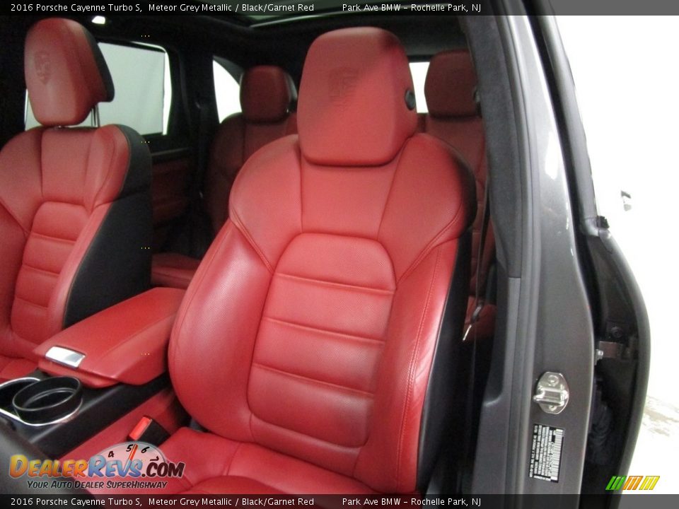 2016 Porsche Cayenne Turbo S Meteor Grey Metallic / Black/Garnet Red Photo #11